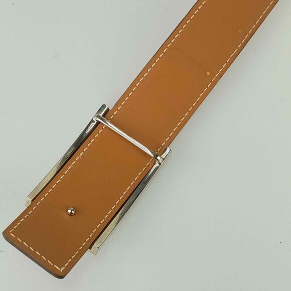 Hermes Belt Lucky Metal Orange Epson Constance Reversible Silver main image 4
